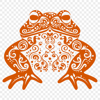A detailed illustration of a toad's full body, designed as vector art for various uses.