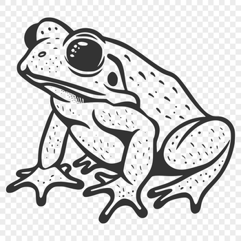 A detailed illustration of a toad's full body from various angles.