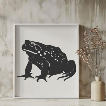 A detailed illustration of a toad's full body, suitable for graphic design and digital art projects.
