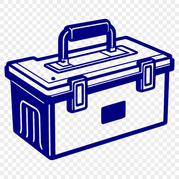 A toolbox with various tools and equipment neatly arranged inside.