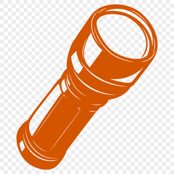 An illustration of a traditional camping torch, suitable for outdoor adventures.