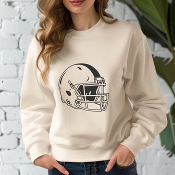 Vector illustration of an American football with detailed graphics.
