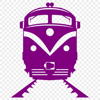 A vector illustration of a train, suitable for graphic design projects.