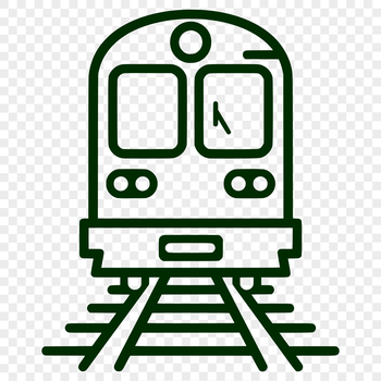 Train vector graphic illustration with detailed design elements.