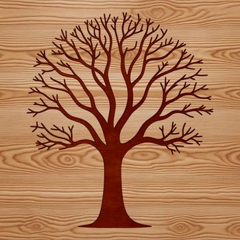 A detailed illustration of a tree in various formats including SVG, PNG, PDF, and DXF.