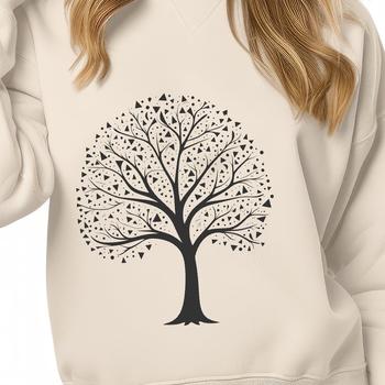 Illustrative tree icon in vector format.