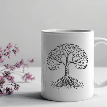 A high-quality tree design rendered in vector format.