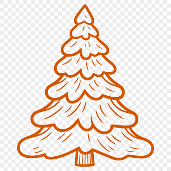 A vector graphic design of a festive Christmas tree suitable for commercial or personal use projects.