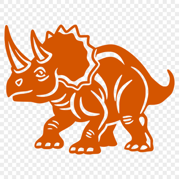 Unique Triceratops Decal