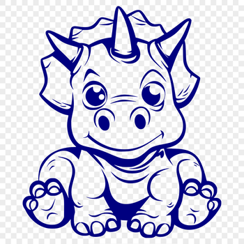 Unique Triceratops Printable Artwork