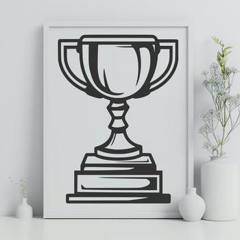 Trophy Image In SVG, PNG, PDF And DXF File Formats