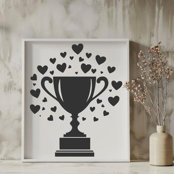 Unique Trophy Stencil In PDF For Free Download