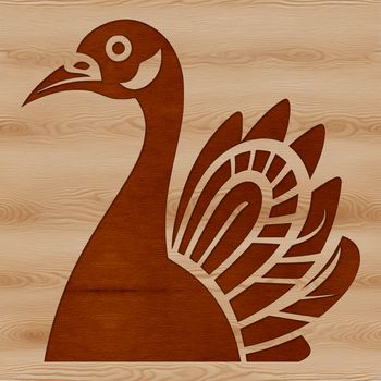 A detailed illustration of a turkey, suitable for use in various contexts.