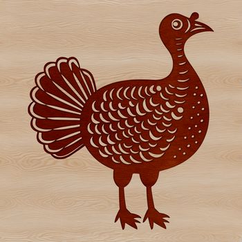 A stylized illustration of a farm animal, commonly associated with Christmas celebrations.