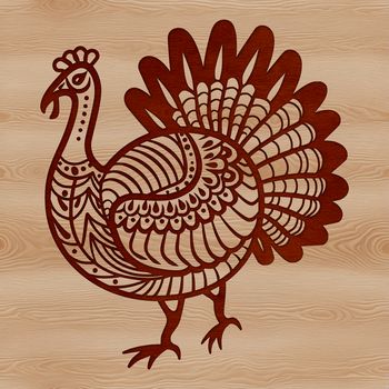 An SVG vector design featuring a domesticated bird often found on farms, suitable for use in various digital formats.