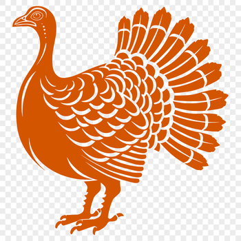 A full-body illustration of a farm animal, commonly associated with Christmas.