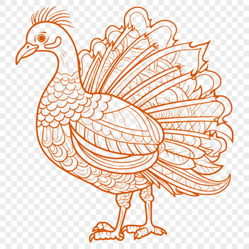 A detailed, full-body illustration of a farm animal commonly associated with Christmas.