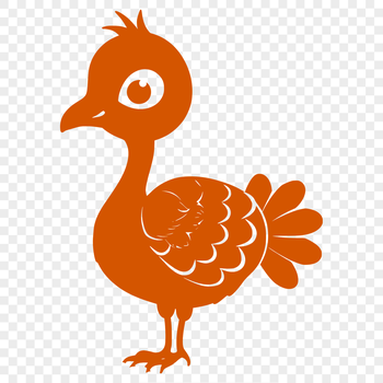 A full-body illustration of a farm animal, often associated with Christmas, in vector format.