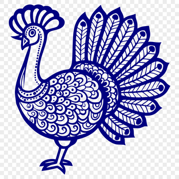 A detailed illustration of a farm animal, depicted in full body view.