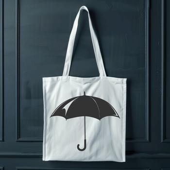 A simple illustrated design of an umbrella in various positions, suitable for digital cutting machines.