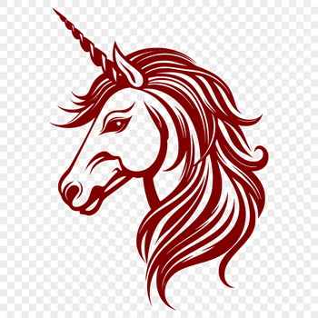 Artistic Unicorn Clipart