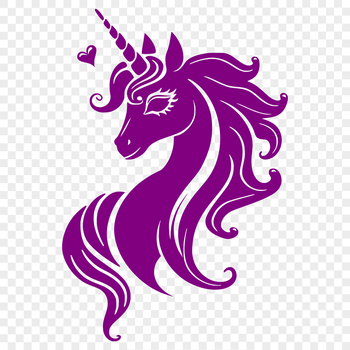 A mythical creature from fantasy stories, depicted as a horse-like animal with a single horn on its forehead.