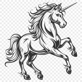 Illustrated mythical creature in a full-body pose, suitable for vector design.
