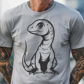 Unique Baby Dinosaur - Vinyl PNG