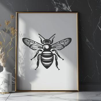 Beautiful Bee - For Sublimation Project