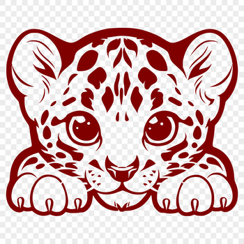 A close-up view of a wild ocelot's head, with its distinctive markings and facial features prominent.