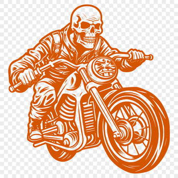 An SVG vector design featuring a motorbike with clean lines and minimalist style.