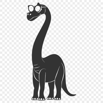 Unique Brachiosaurus SVG, PNG, PDF And DXF Files