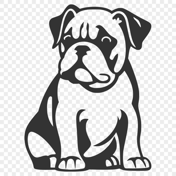 Sitting Bulldog Design