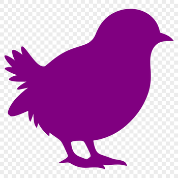 A full-body silhouette of a cute farm animal, perfect for clip art designs.