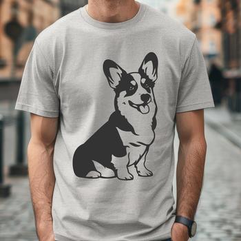 Creative Sitting Corgi - SVG