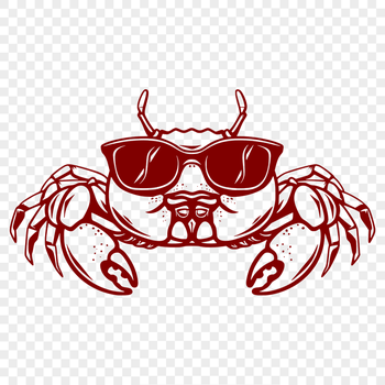 Beautiful Crab Wearing Sunglasses PDF