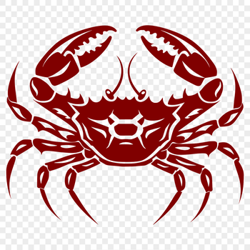 An SVG representation of an animal with a hard outer shell and multiple legs.