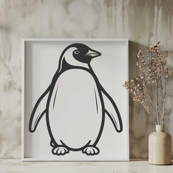 Artistic Penguin In SVG Format