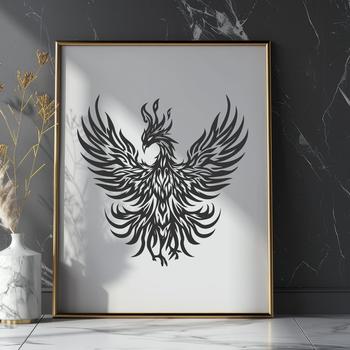 Artistic Pheonix - SVG Format