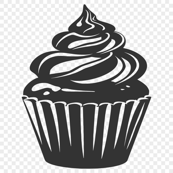 A single serving-sized cupcake with frosting and sprinkles.