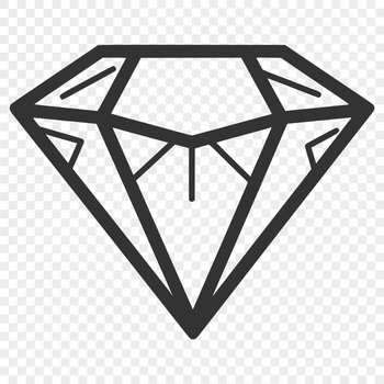 A vector illustration of a geometric shape with sharp angles and pointed corners.