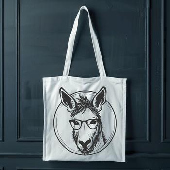 An illustration of a donkey's head with a simple design, suitable for vector art projects.