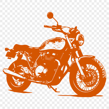 Unique Motorcycle Digital Drawing