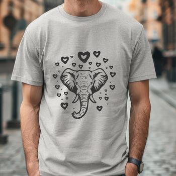 Unique Elephant Vector Drawing