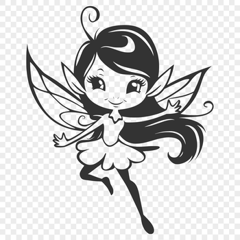A detailed illustration of a mythical fairy from a fantasy tale.