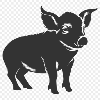 Standing Piglet SVG