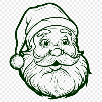 Stunning Santa - Sublimation SVG