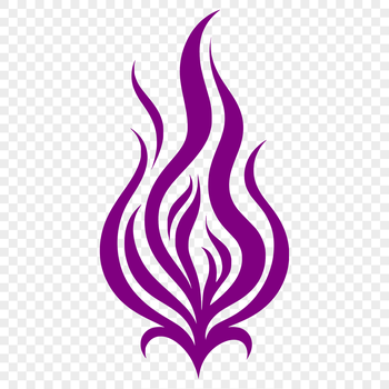 A stylized illustration of flames in various shapes and sizes, suitable for cutting machine designs.