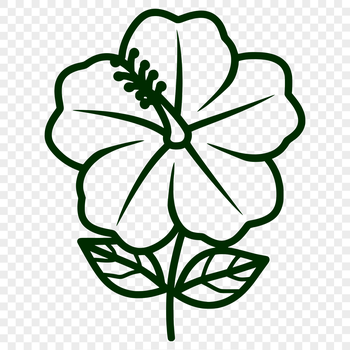 Free Beautiful Flower Stencil