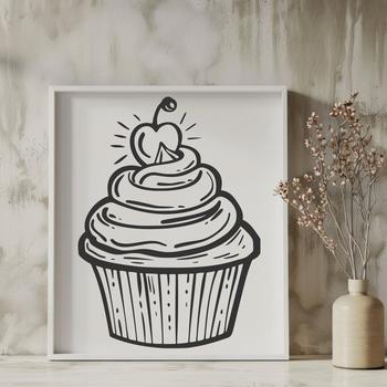 Creative Cupcake - Laser PNG